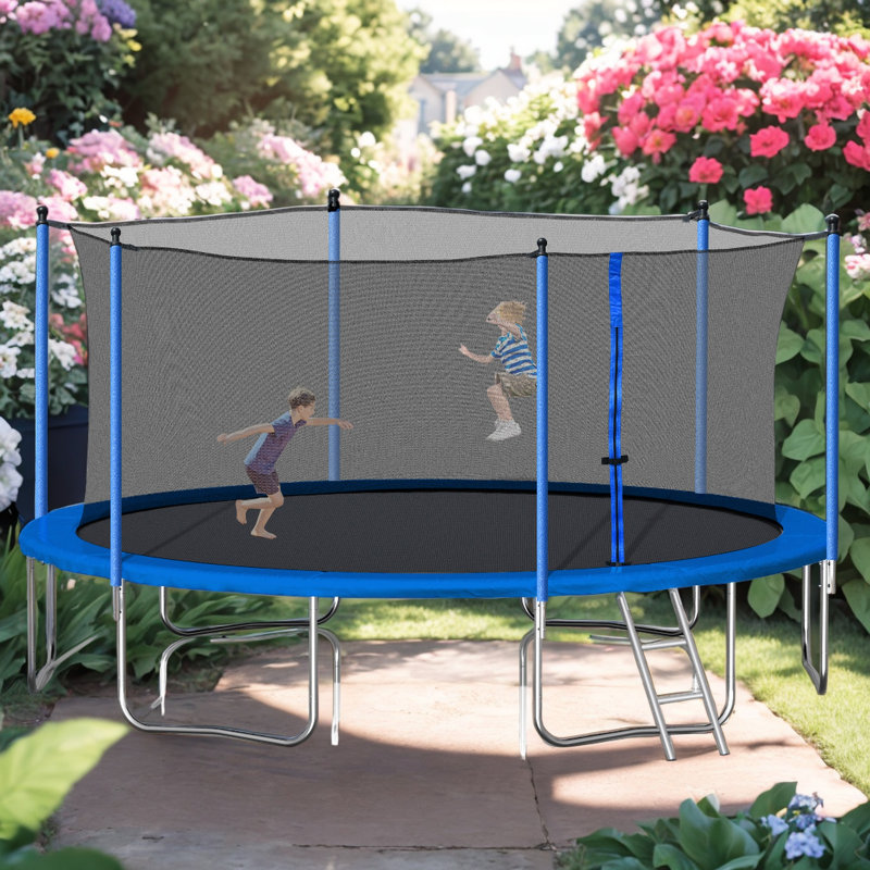 VAMOP Backyard Trampoline with Safety Enclosure
