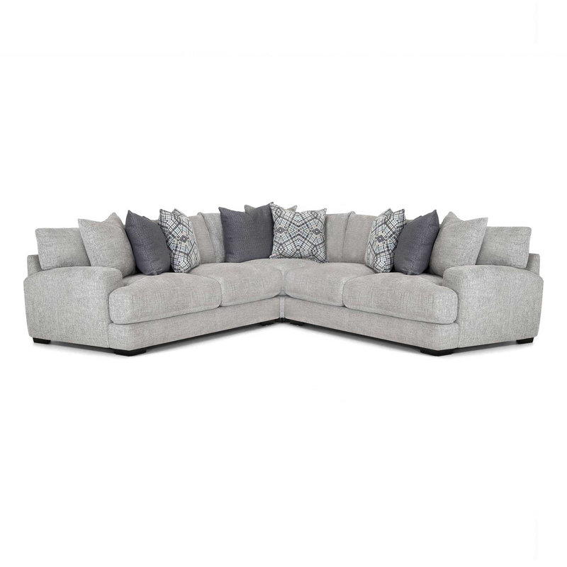 Tyandra Upholstered L-Shaped Sectional Symmetrical