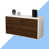 Walnut / Matte White