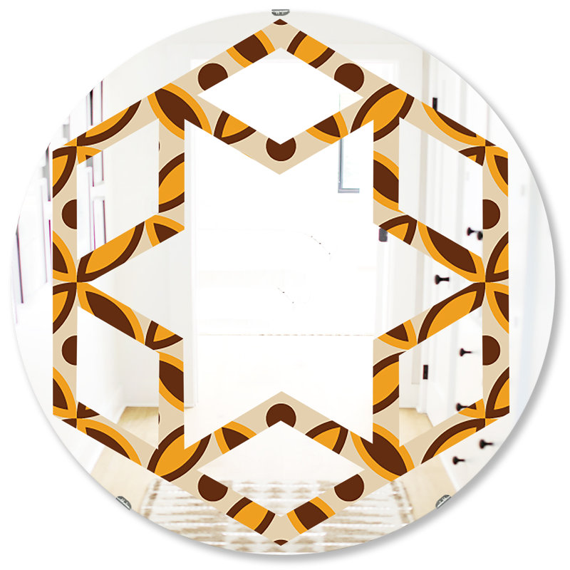 Miroir mural Hexagon Star, H 31,5 po x l po