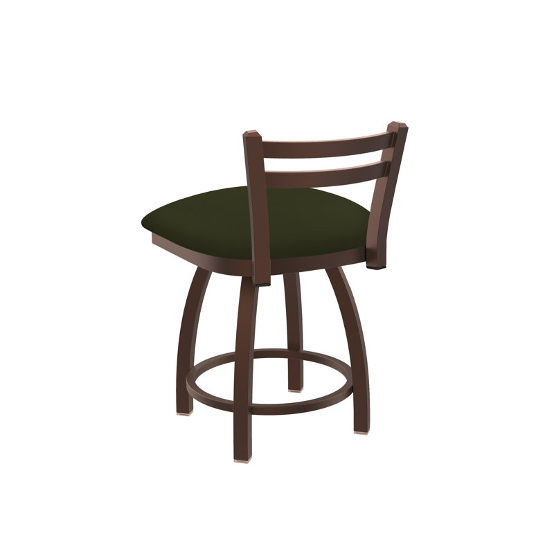 Tabouret de coiffeuse en métal Jackie, Bronze, Vinyle - Pin Canter