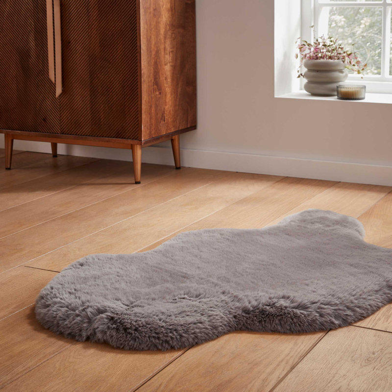 Lehi area rug Table Tufted Sheepskin Grey, Novelty 60 x 90cm