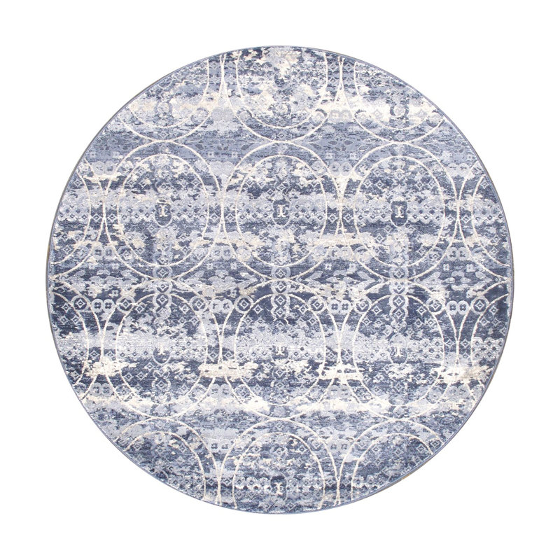 Amadeus Geometric Indoor Rug, Round 6'