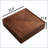 Square Walnut Coffee Table with Two Storage Drawers