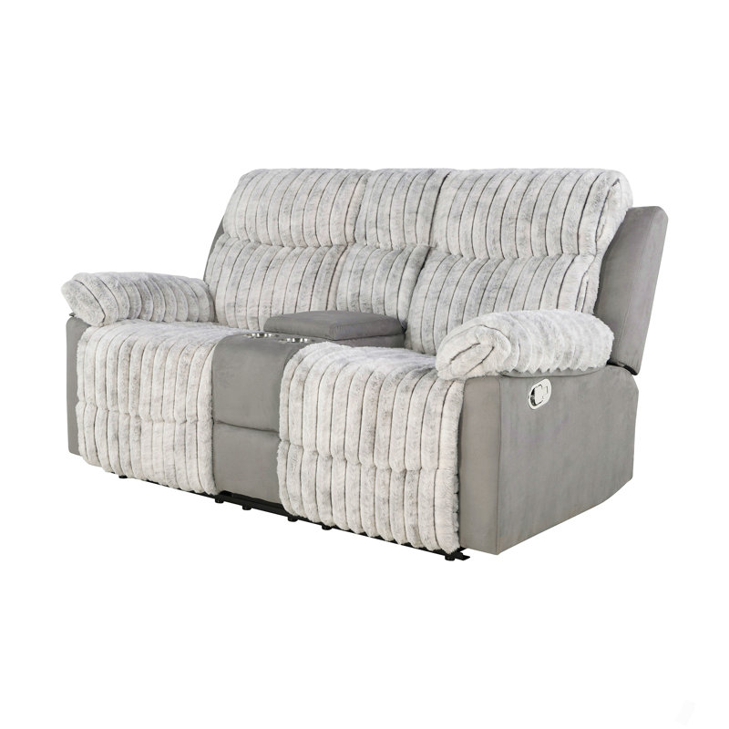 Causeuse inclinable grise