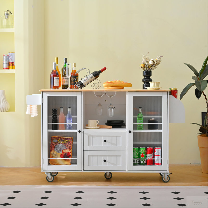 Kitchen Island With Locking Wheels