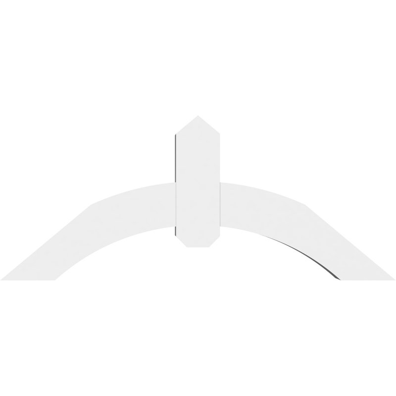 Support pour pignon en PVC Archdale, H 15 po x l 36 po (pas: 10/12), P 4 po x F 4 po