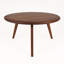 Table basse ronde en bois de noyer Dimauro, style Mid-Century moderne-1635851152