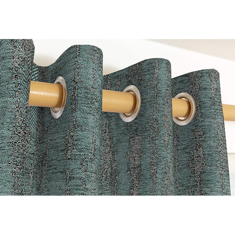 Argueta Blackout Curtain Pair, 167 W x 228 D cm, Teal Green