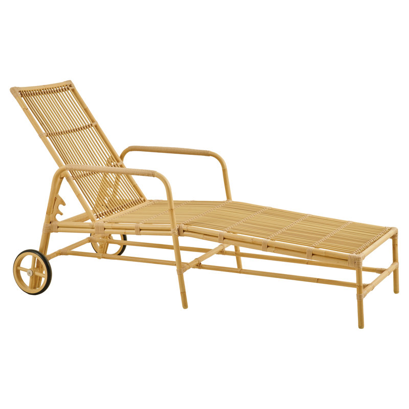 Reuben Josephine Outdoor Sun Lounger, Exterior Natural