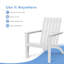 Chaise Adirondack en bois massif Garberville-708559968