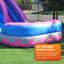Toboggan aquatique de qualité commerciale 14 pi avec piscine JumpOrange Princess Tiara