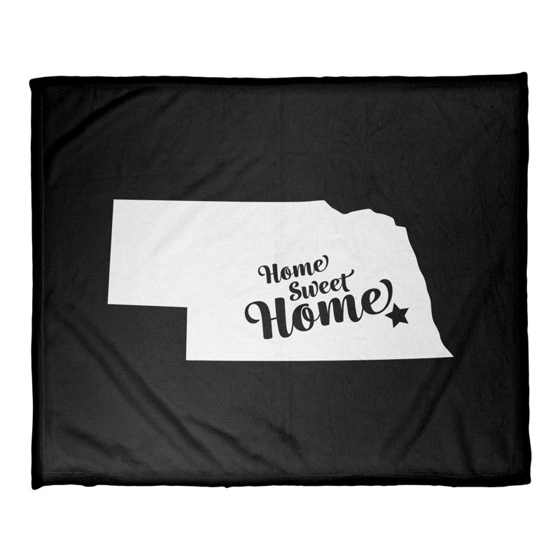 Jeté en polaires pour lincoln home, Noir, l 52,5 po x L 62,5 po