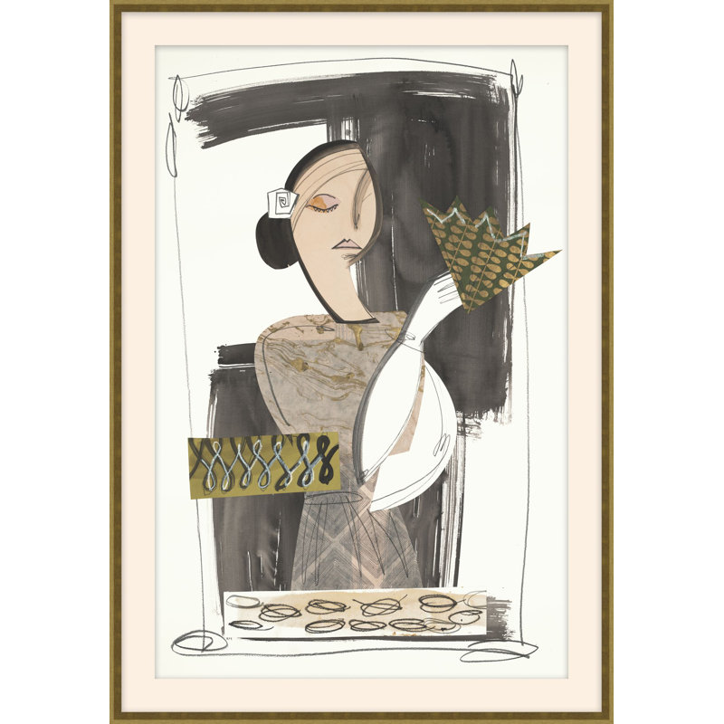 Romantic Figures 5 Framed Acrylic Painting Print, 43.75" H x 30.75" W