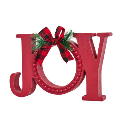 Noël «Joy» en bois 