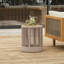 Ensemble de table industrielle rustique, table basse et table d'appoint avec design en corde tissée, ensemble de table élégant et fonctionnel moderne pour le salon et la décoration intérieure - corde beige-558264474