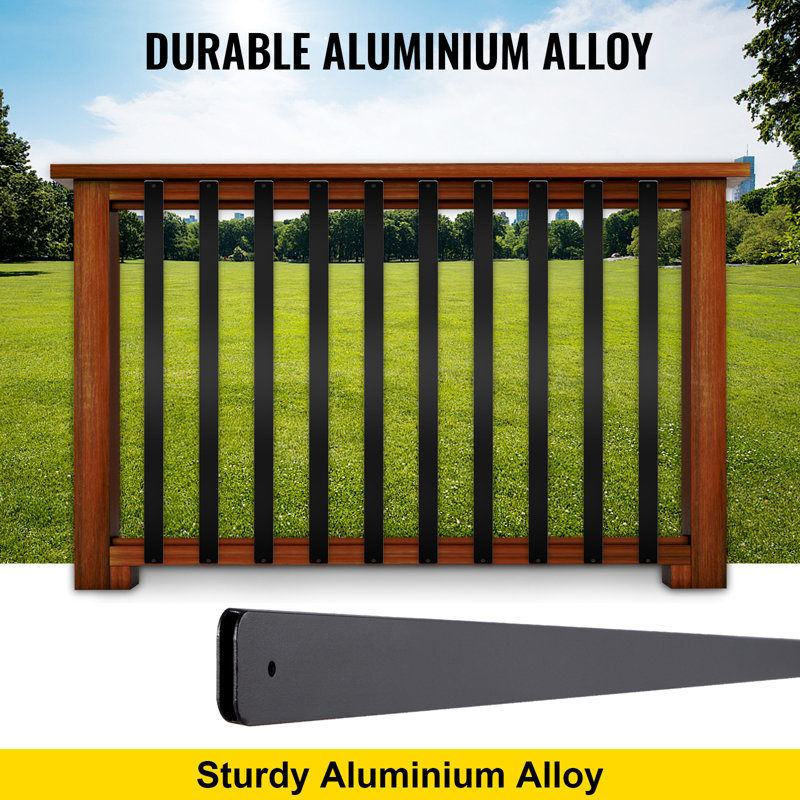 29.5" H x 1" W x 0.1" D Metal Staircase Baluster Set