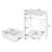 Fabric Drawer Nightstand With Open Shelf, Small Bedside Table For Bedroom, Living Room Or Dorm-680064088