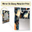 Brynisha Dinosaurs Roar - miroir décoratif imprimé animal, miroir mural décontracté, impression d'art en métal-112364655