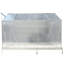 Serre en polycarbonate de plain-pied de 75,2 x 123,2 x 96,8 po en aluminium 1 pièce argenté pour le jardinage et la protection des plantes toute l'année