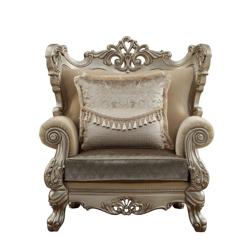 Fauteuil à oreilles large de 47 po Hassen