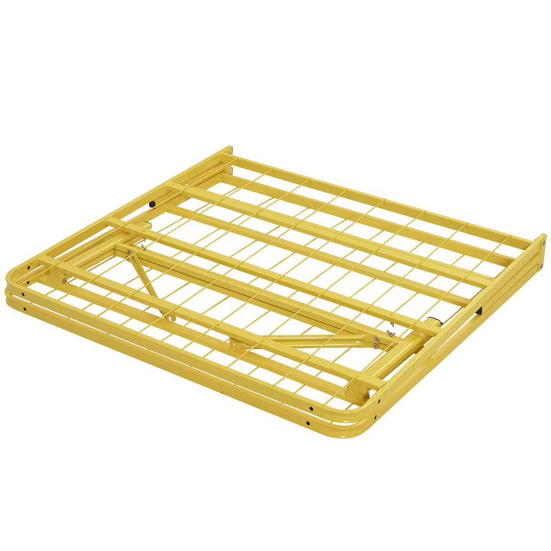 Modway Horizon Stainless Steel Bed Frame, Twin, Yellow
