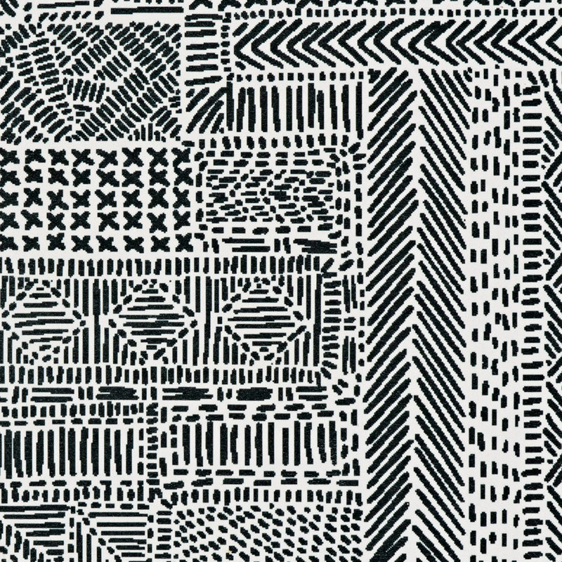 Joris Machine Washable Ivory and Black Area Rug, Runner 2' x 8'