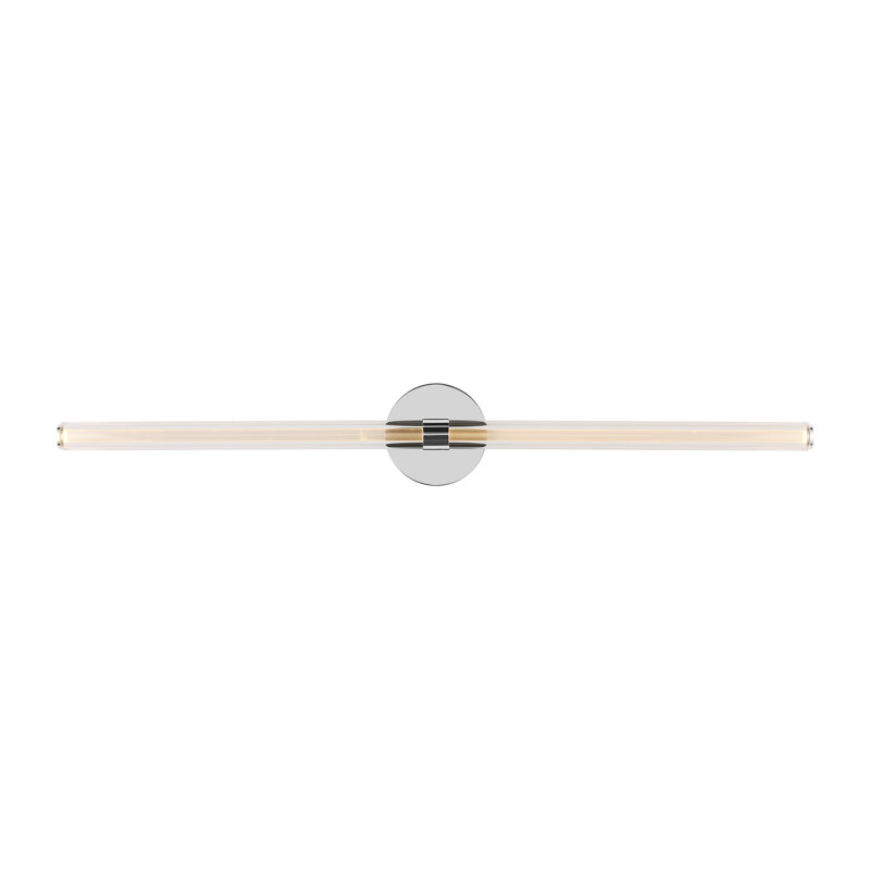 Reiya Round 1 - Light LED Vanity Light, 5" H x 36" W x 2.8" D, Chrome