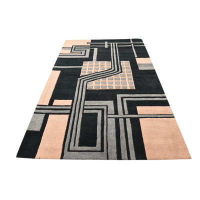 Tapis noir Otto