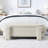 Cineus Oval Fabric Upholstered Storage Ottoman-105917627