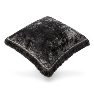 Housse et insert de coussin carré gris anthracite chic