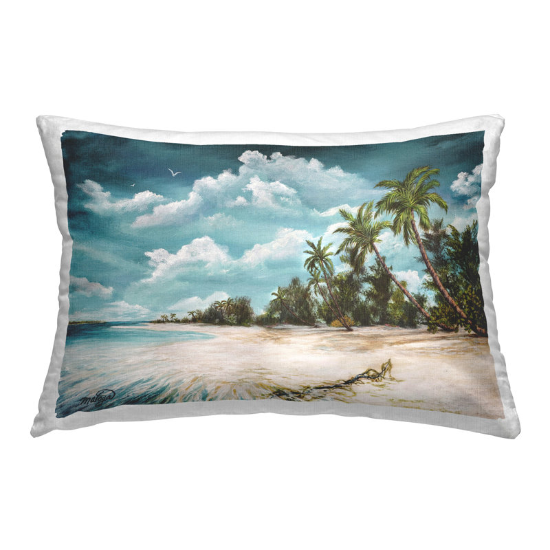 Coussin Rolling Clouds Tropical Scene
