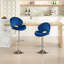 Tabourets de bar - Tabourets réglables avec dossier et repose-pieds, chaises de bar à hauteur de comptoir