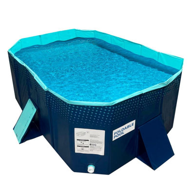 Super Size Foldable Swimming Pool, Non-Inflatable Collapsible Large Family Pool for Kids & Adults, Portable Outdoor Backyard Garden Summer Water Party Pool