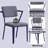 Cargo Gray Fabric & Blue Finish Office Chair-61584841