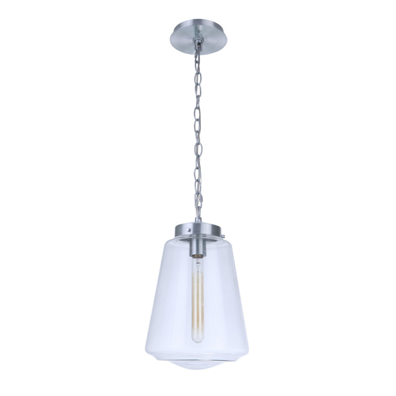 Ammadis Outdoor Pendant, Satin Aluminum