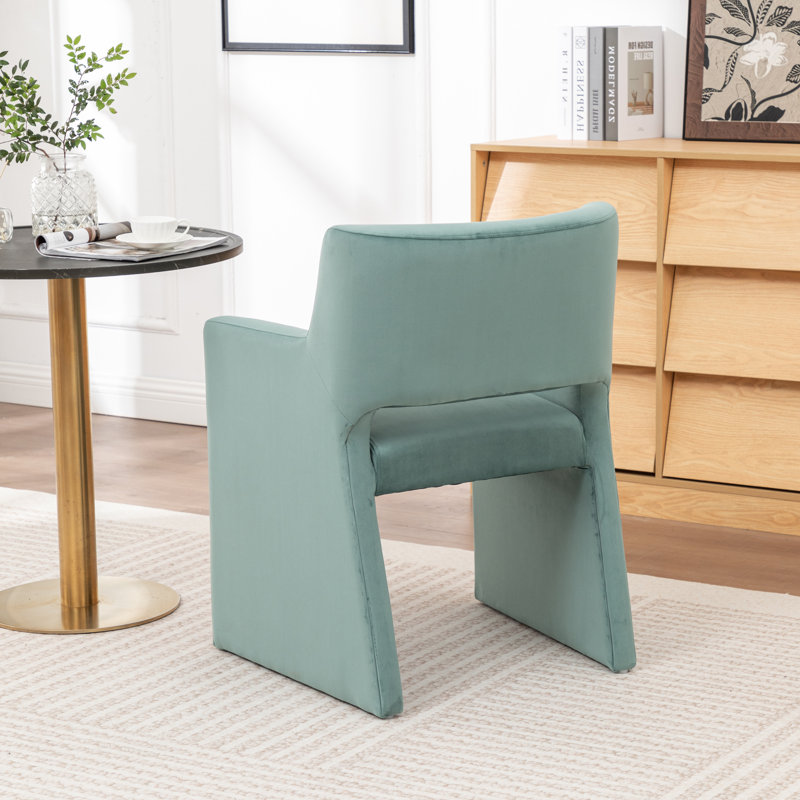 Chaise de salle à manger rembourrée Noah, Vert