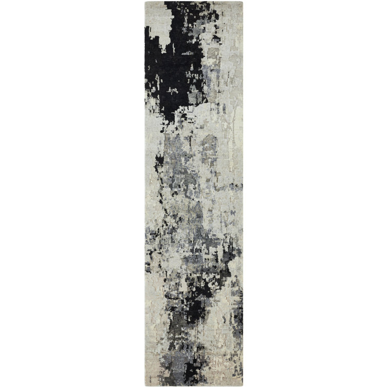 Solaris Obsidian Mist Hand-Knotted Wool Area Rug