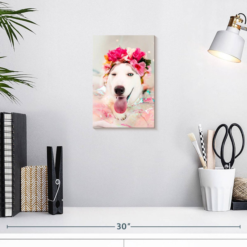 Brampt Cute Husky, 12" H x 8" W