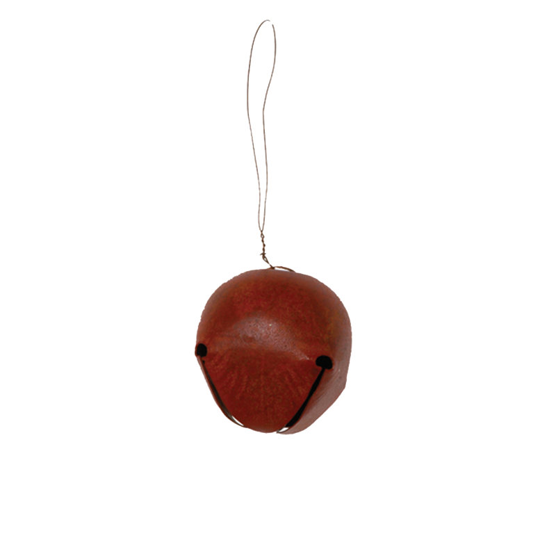 Ornement figurine suspendu jingle bell, 2.5", Rouge