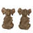 Set of 2, 4.3x4x6" Elephant Bookends