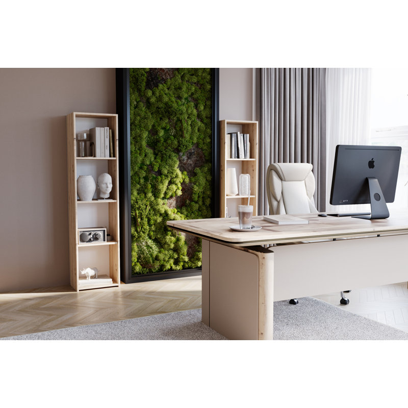 160cm H x 40cm W Library Bookcase, Artisan Oak