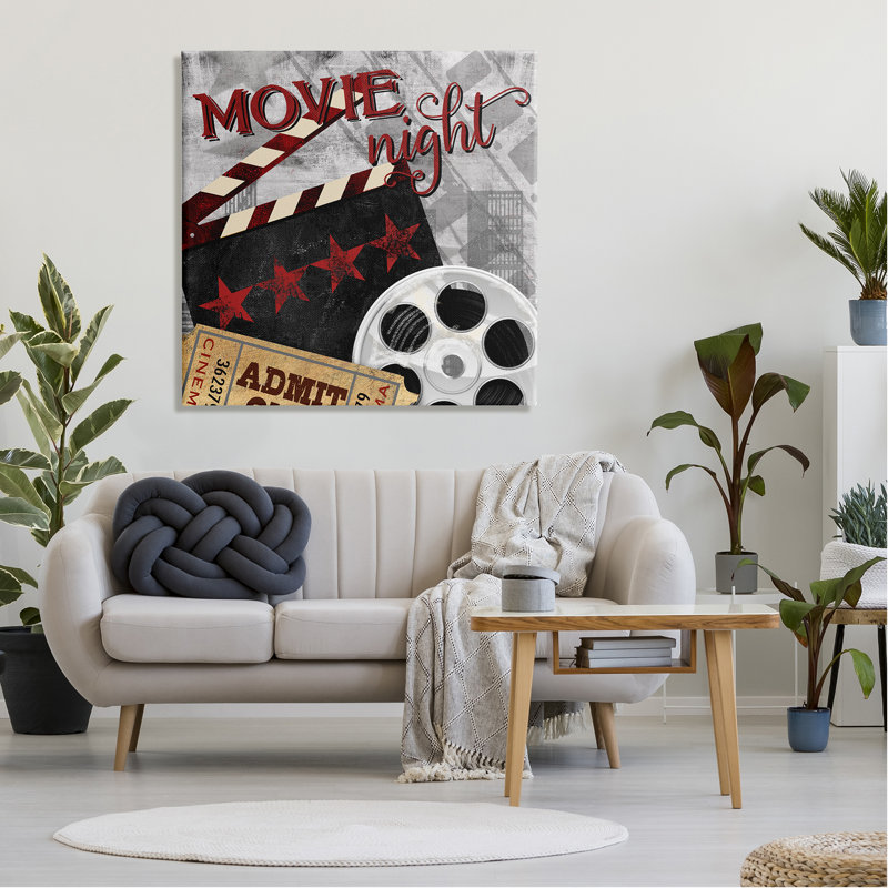 Signe du film «Movie Night», H 36 po x l 36 po x P 1,5 po