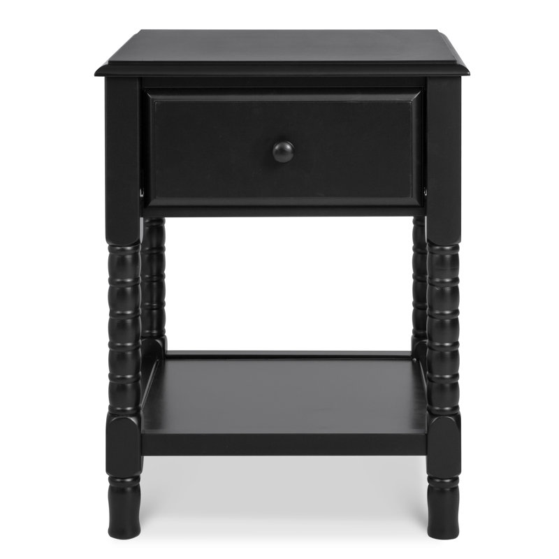 Table de chevet 1 tiroir Jenny Lind, Noir