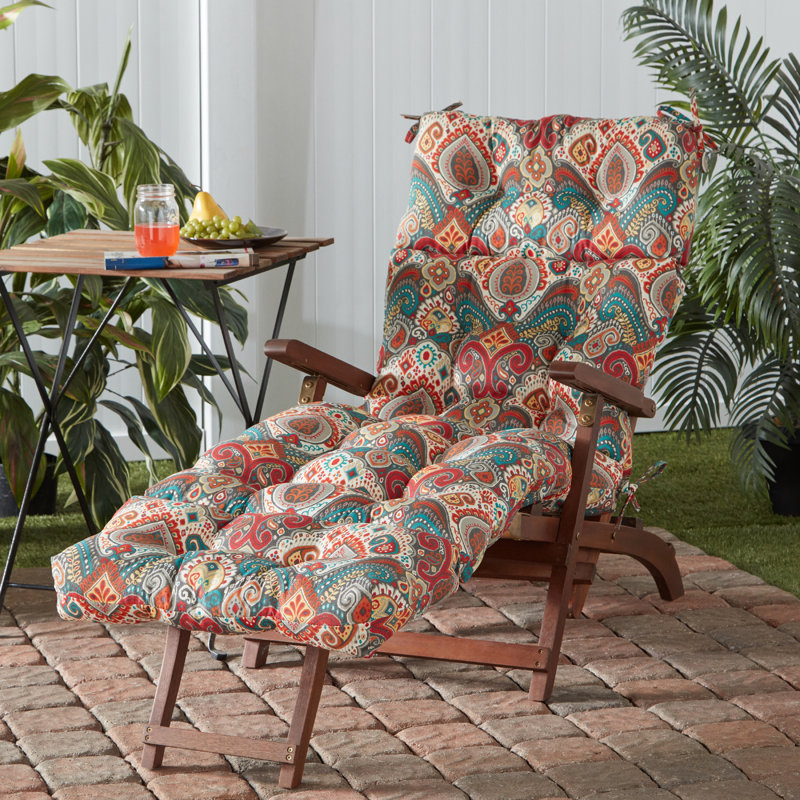 Coussin de chaise longue d'extérieur capitonné Shipton, Parc Asbury