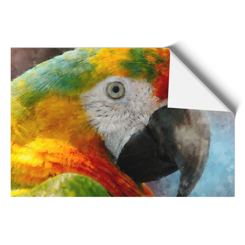 A Macaw Parrot Painting - Frameless Print, 30cm H x 42cm W x 0.1cm D