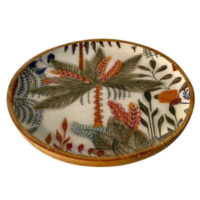 Comeaux Solid + Manufactured Wood Decorative Plate 1