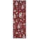 Christmas Rug Thin Washable Rug with Non Slip Rubber Backing, Low Pile Soft Indoor Carpet, Non Shedding Foldable Printed Floor Mats for Living Room Nursery Bedroom