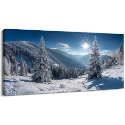 Art mural sur toile GUTTATY Christmas Winter, Snow Forest