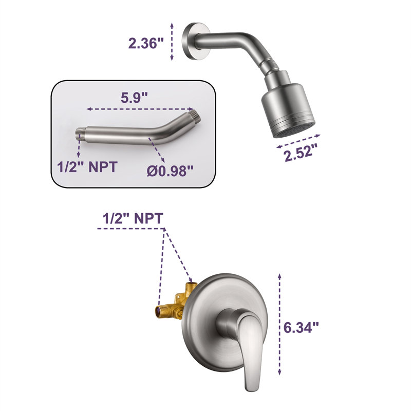 Bathroom Tub Spout, Brushed Nickel, Yes